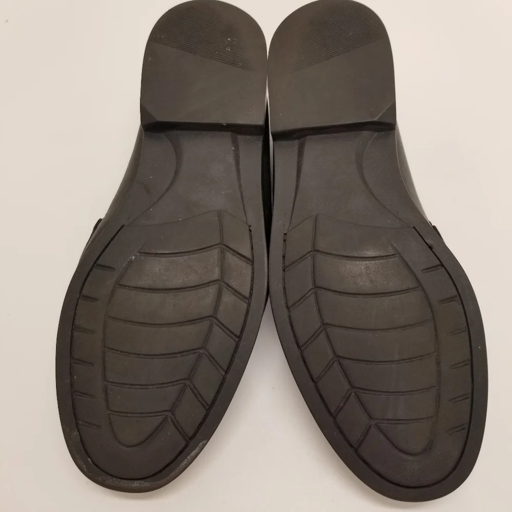 Giorgio Brutini Princeton Men Sz 10M Black Leather Loafer Slip On Kiltie